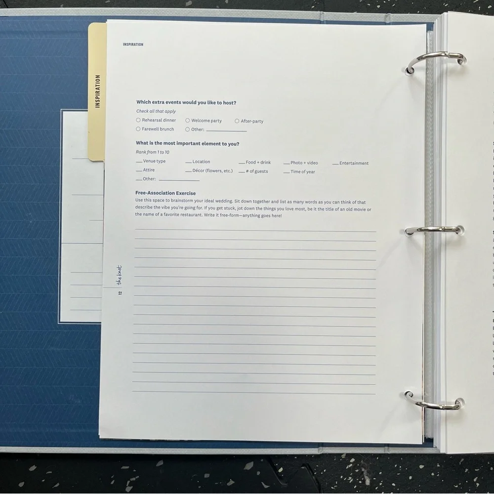 The Knot Ultimate Wedding Planner & Organizer in Blue